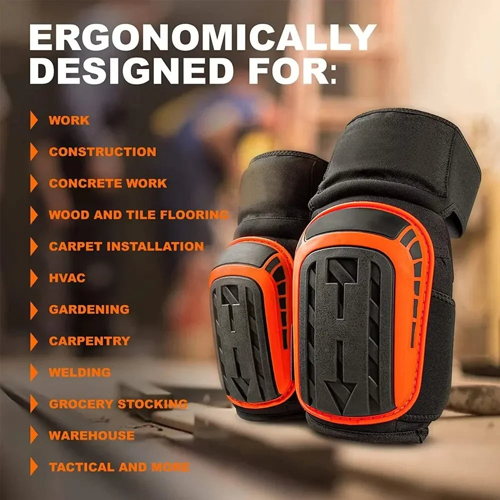 Heavy-Duty Construction Knee Pads – Professional Floor Work Protection