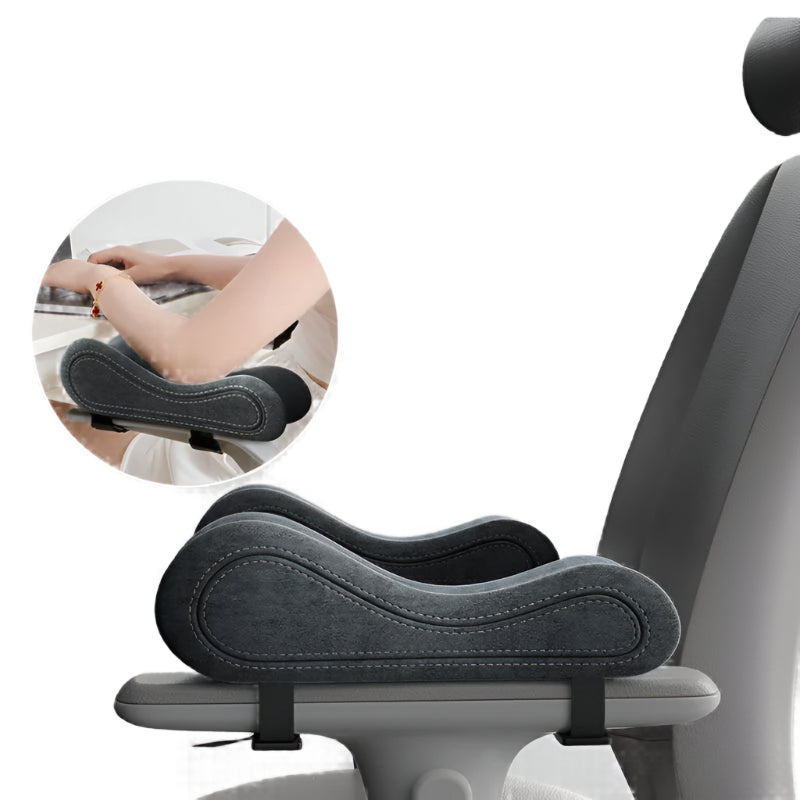 2-Piece Ergonomic Chair Armrest Pads – Premium Latex Memory Foam for Pressure Relief - HeabitLife