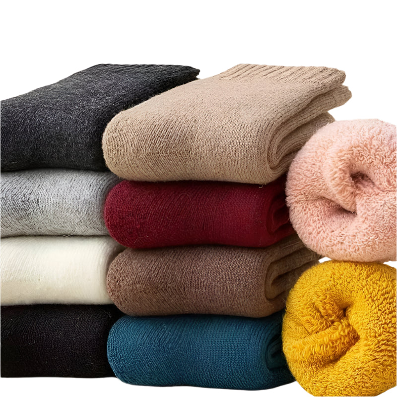 35% Wool Warm Kids Socks – Cozy Winter Calf Socks for Boys & Girls