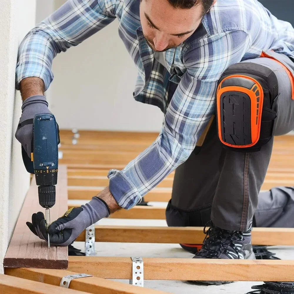 Heavy-Duty Construction Knee Pads – Professional Floor Work Protection