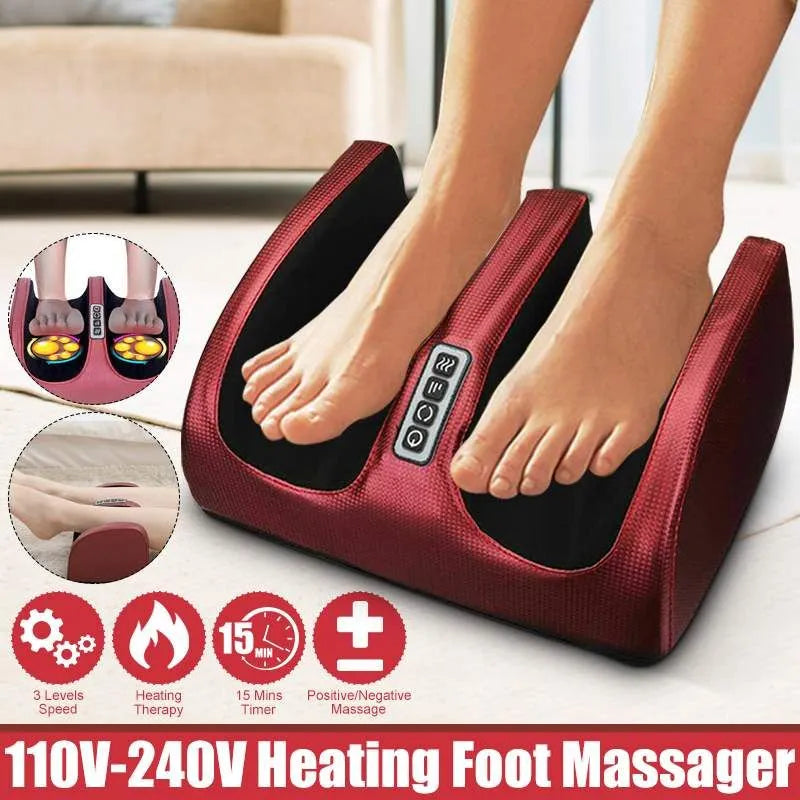 Electric 3D Kneading Hot Compress Shiatsu Foot Massager - HeabitLife