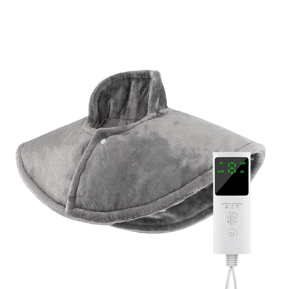 Electric Heating Pad Shawl – Neck & Shoulder Heated Wrap for Pain Relief - HeabitLife