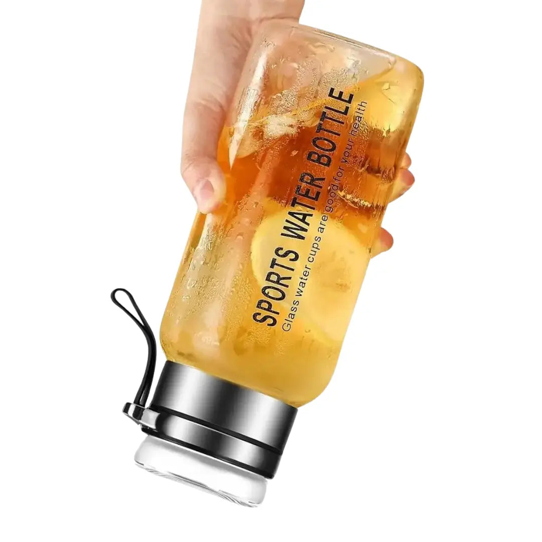Glass Water Bottle with Tea Infuser – Stylish, Leakproof & Versatile Hydration Cup - HeabitLife