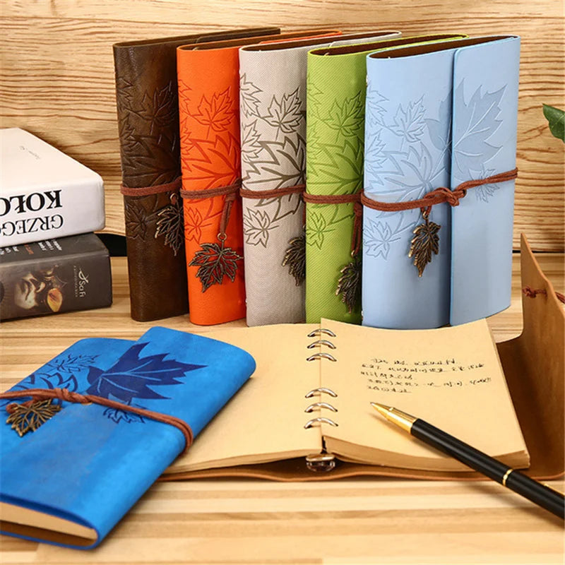 A5/A6/A7 PU Leather Vintage Travelers Notebook – Blank Kraft Journal - HeabitLife