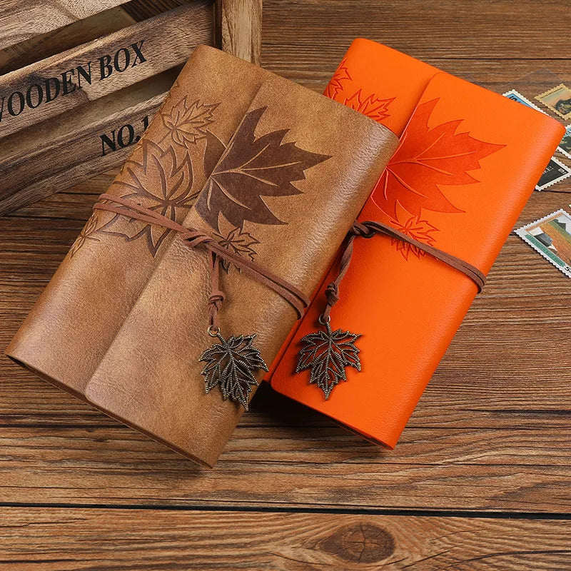 A5/A6/A7 PU Leather Vintage Travelers Notebook – Blank Kraft Journal - HeabitLife