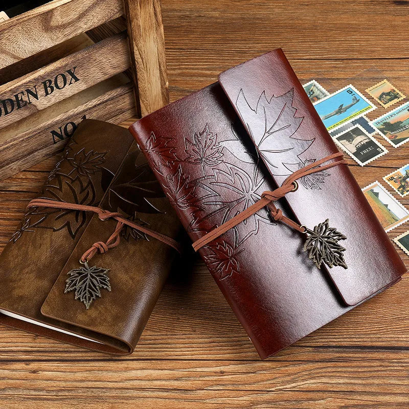 A5/A6/A7 PU Leather Vintage Travelers Notebook – Blank Kraft Journal - HeabitLife