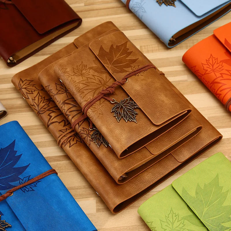 A5/A6/A7 PU Leather Vintage Travelers Notebook – Blank Kraft Journal - HeabitLife