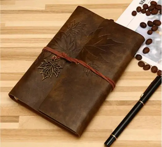 A5/A6/A7 PU Leather Vintage Travelers Notebook – Blank Kraft Journal - HeabitLife