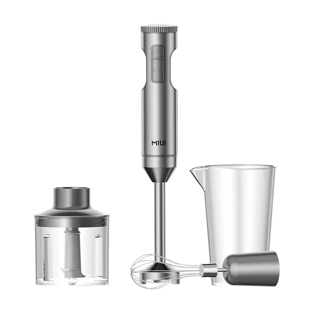 MIUI 1000W Hand Immersion Blender – 4-in-1 Stainless Steel Food Mixer with 14-Speed & Anti-Splash Technology - HeabitLife