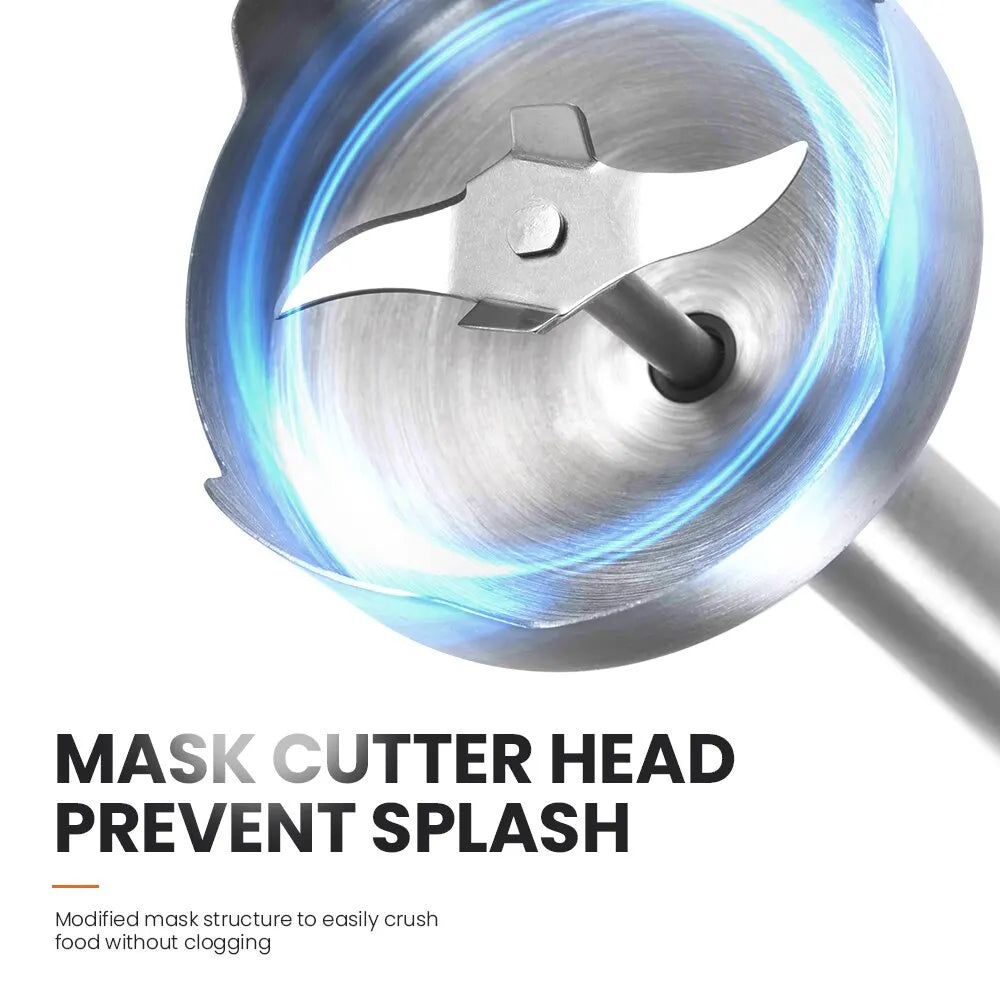 MIUI Hand Immersion Blender 1000W – 4-in-1 Stainless Steel Food Mixer - HeabitLife