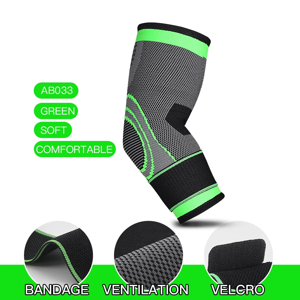 Elastic Elbow Support – Sports Compression Sleeve for Gym, Basketball & Fitness