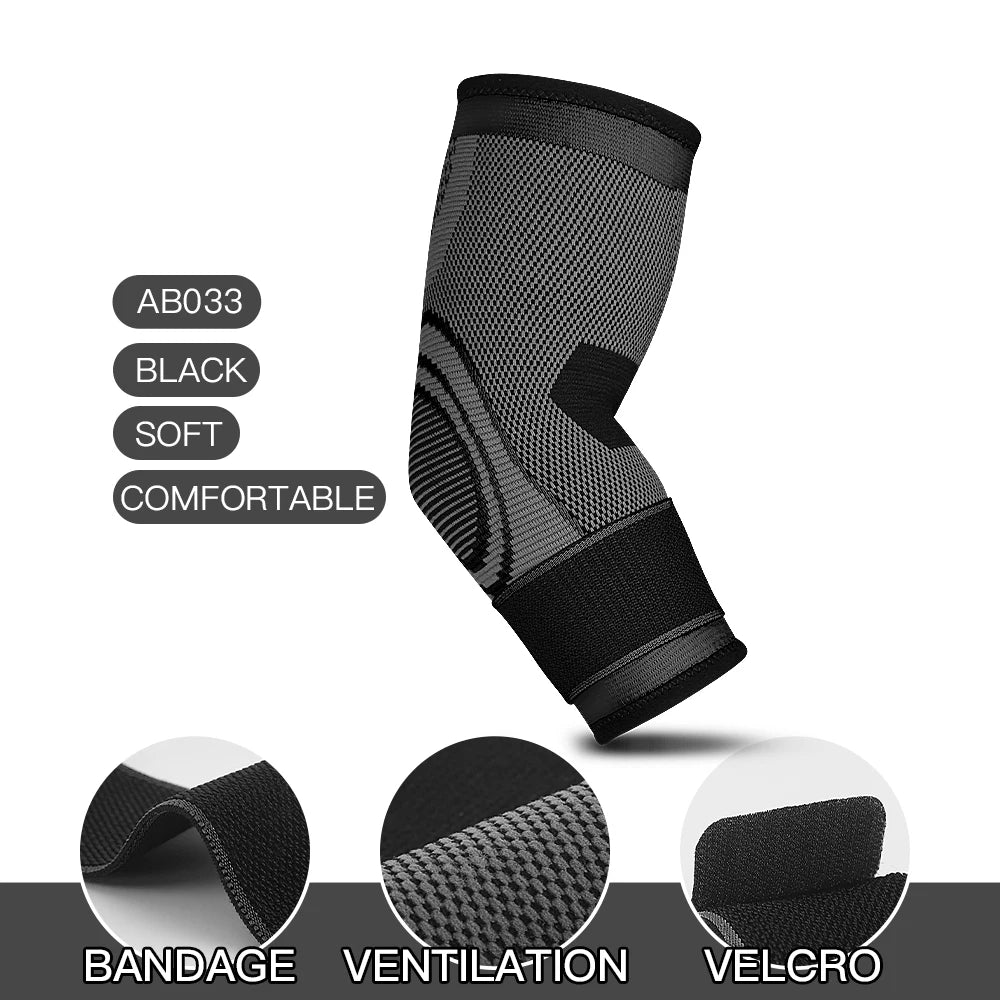 Elastic Elbow Support – Sports Compression Sleeve for Gym, Basketball & Fitness