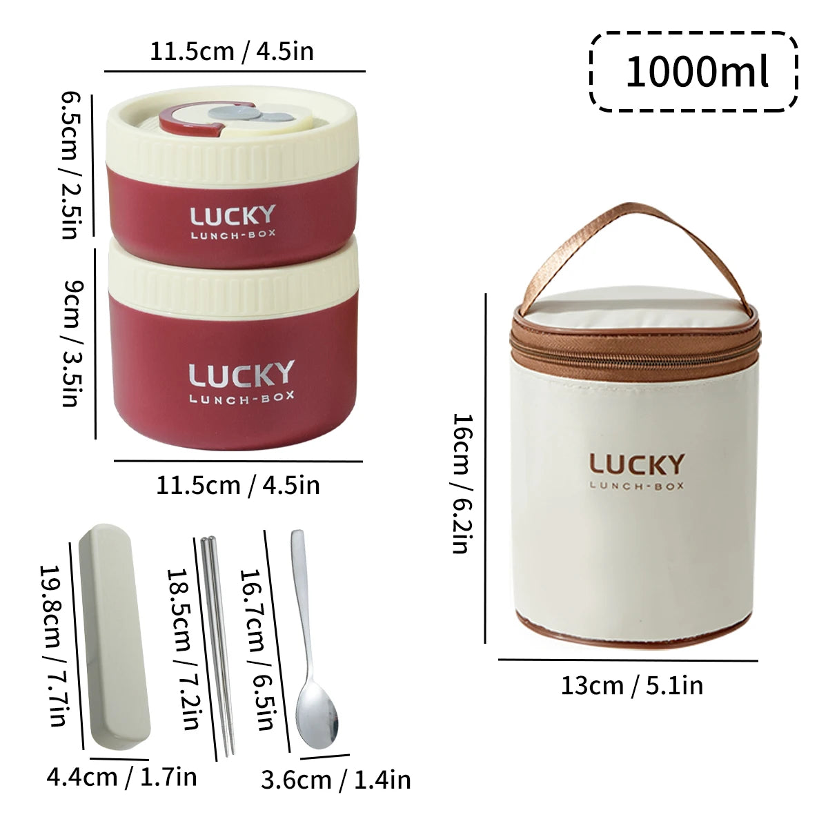Insulated Bento Box with Thermal Bag – Sealed Food Container for Kids - HeabitLife