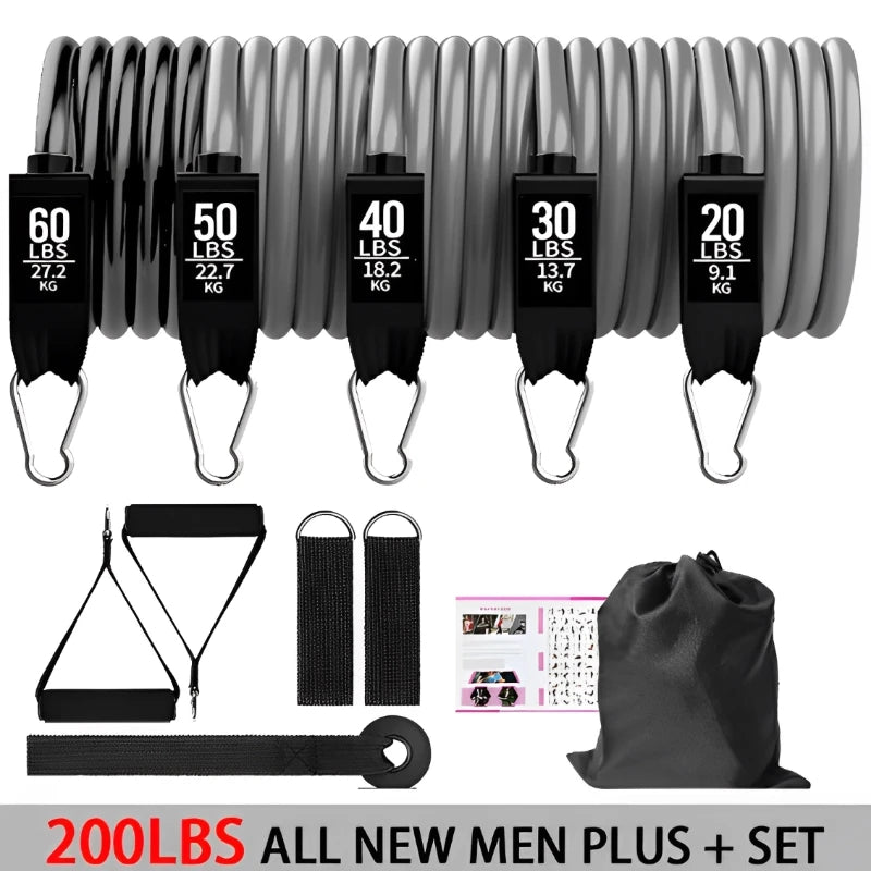 11-Piece Resistance Bands Set (200LBS Maximum) - HeabitLife