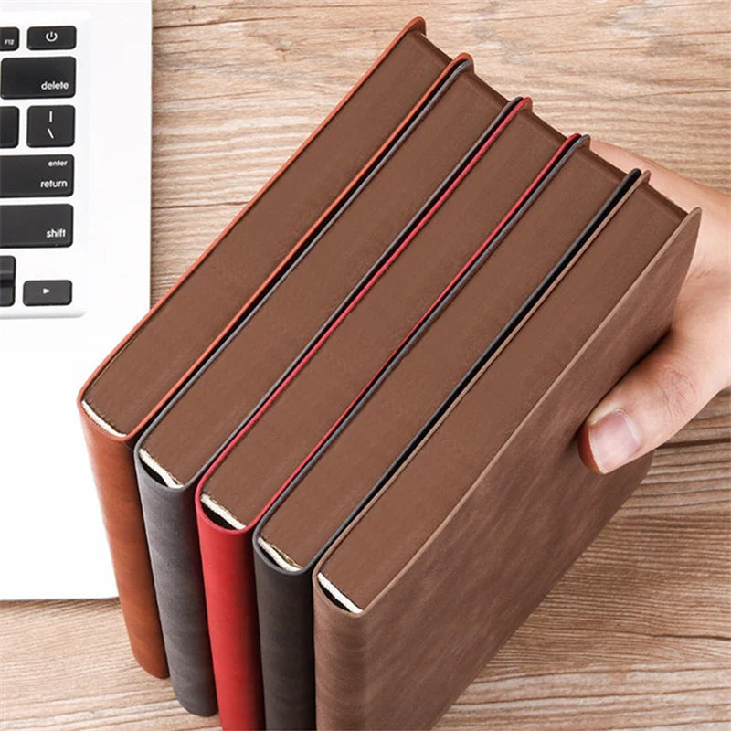 A5 Vintage PU Leather Notebook – Thickened Diary and Office Ledger - HeabitLife