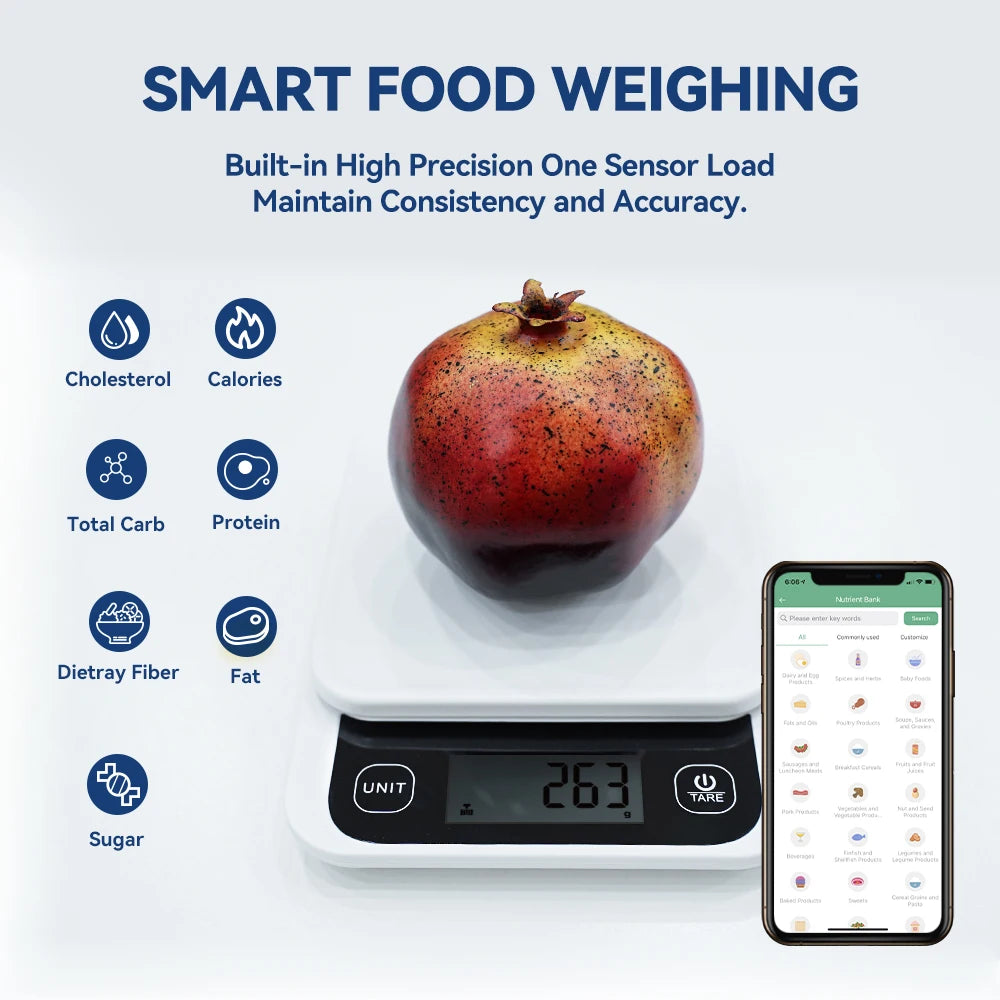 Smart Kitchen Scale With Nutrition Calculator APP - HeabitLife