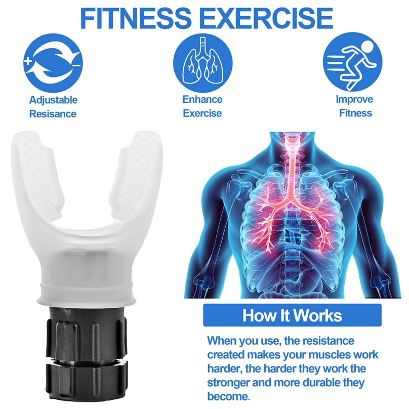 Breathing Trainer – Adjustable Lung Capacity Exerciser for Endurance & Respiratory Strength