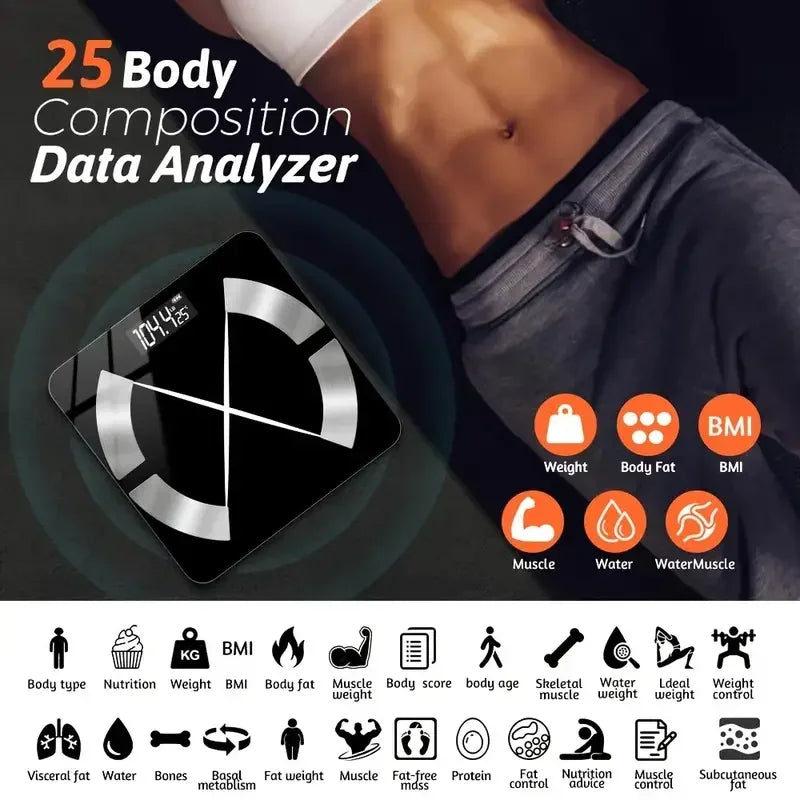 Smart Bluetooth Body Fat Scale – Accurate Weight & Body Composition Measurement