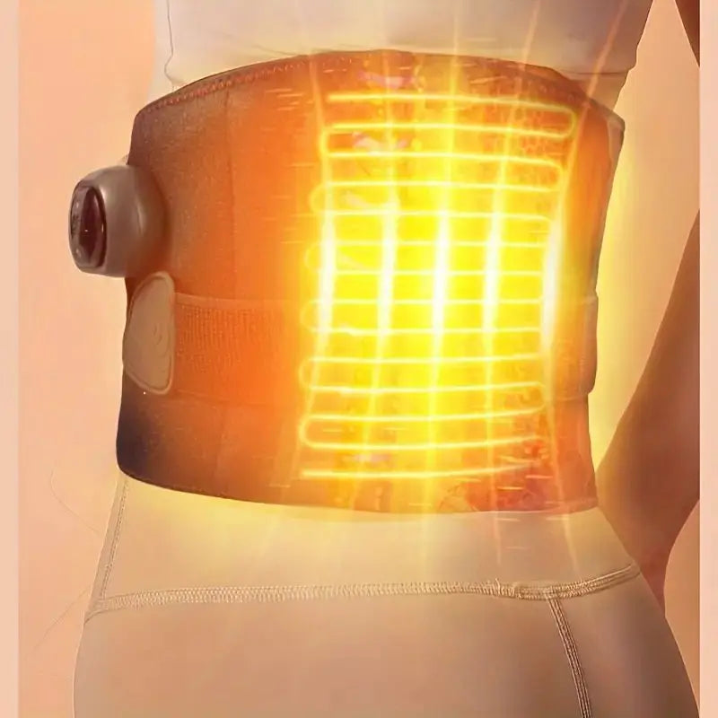 Wireless Electric Lumbar Heating Belt – Adjustable Heat & Vibration Massage for Lower Back Relief