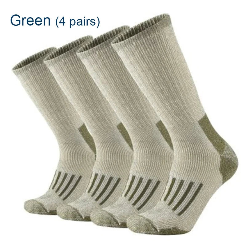 Thermal Crew Hiking Socks – Moisture-Wicking & Cushioned Comfort for Men and Women