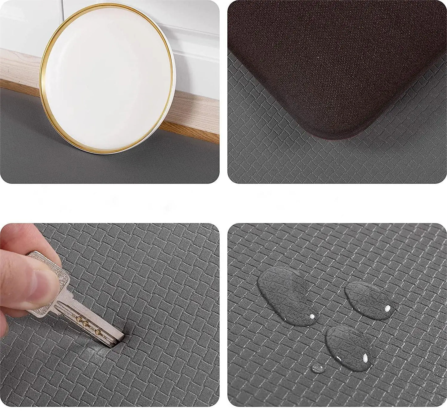 Anti-Fatigue Standing Kitchen Mat – Non-Slip, Waterproof, Cushioned PVC Floor Mat - HeabitLife