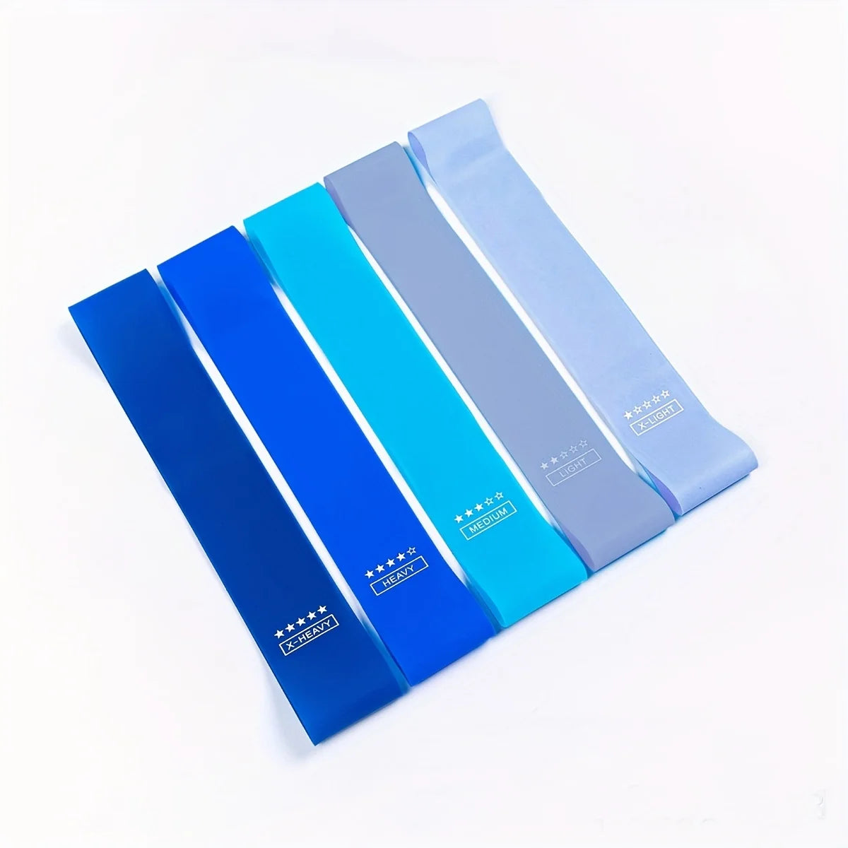 Gradient Blue Resistance Band for Yoga, Squats, and Strength Training - HeabitLife