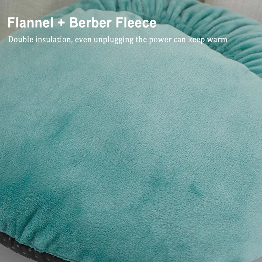 Electric Heated Foot Warmer – USB-Powered Flannel Mat for Winter Comfort