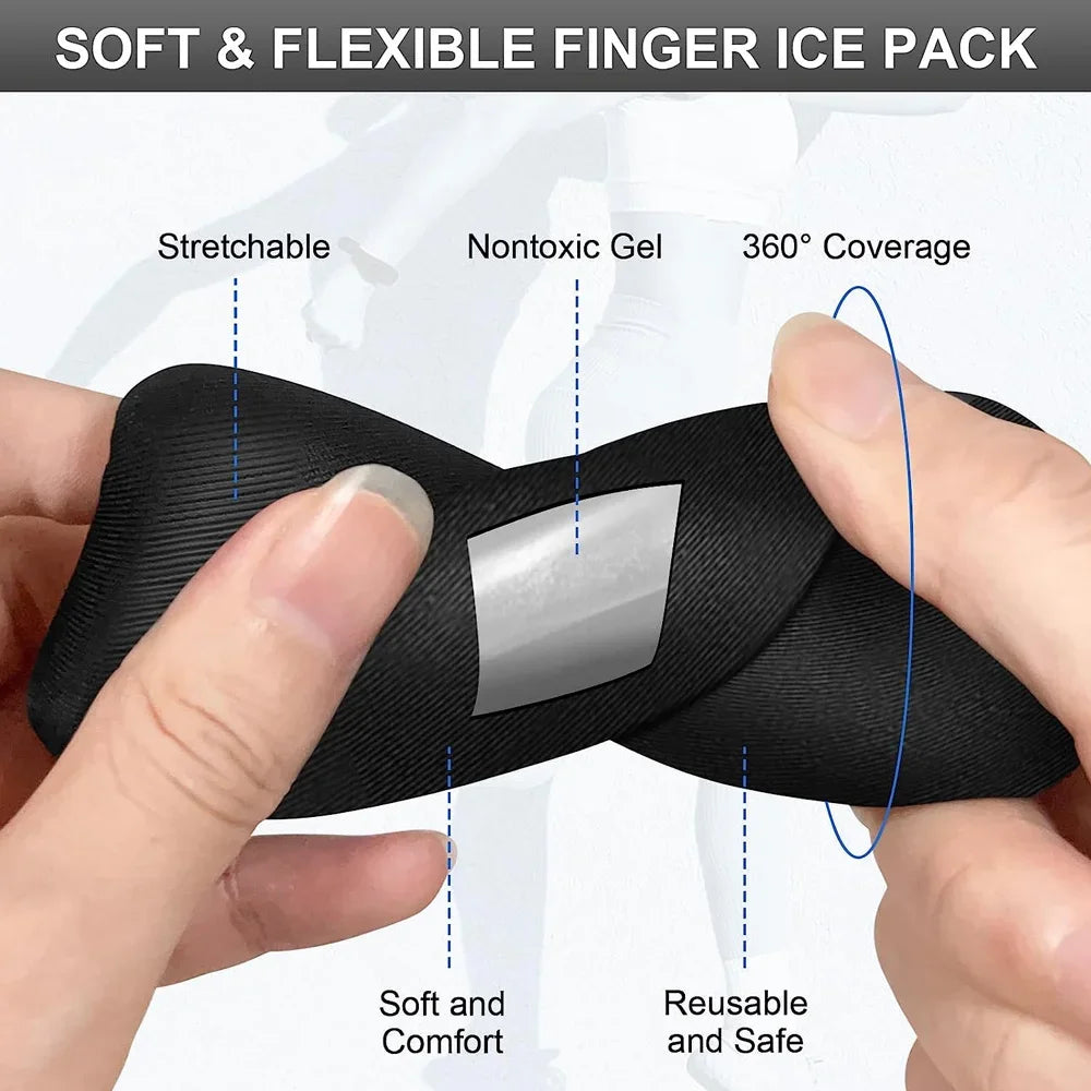 Advanced Finger & Toe Therapy Sleeves – 4PCS Hot & Cold Gel Compression for Arthritis & Joint Pain Relief