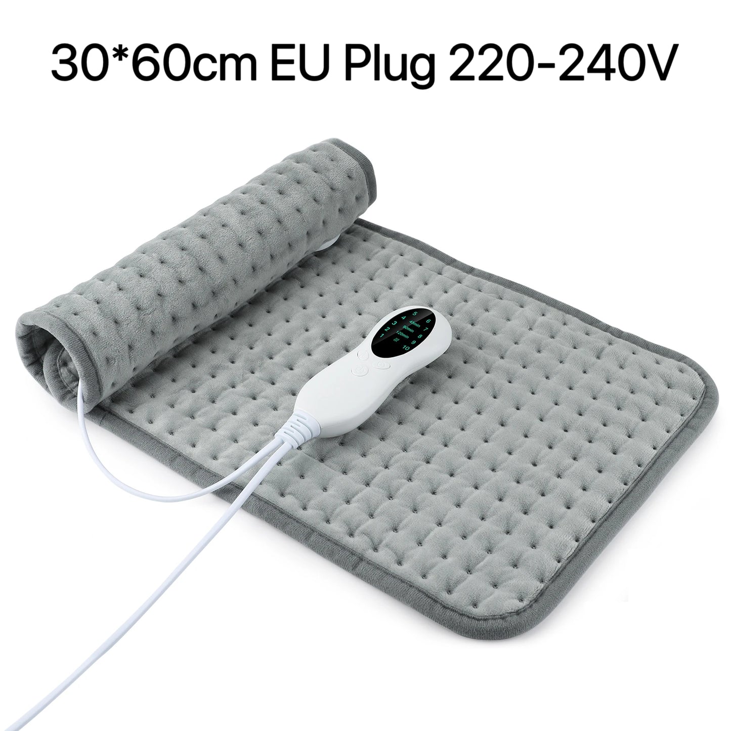 Electric Heating Pad – Adjustable Timing & Temperature Control for Home & Office Use