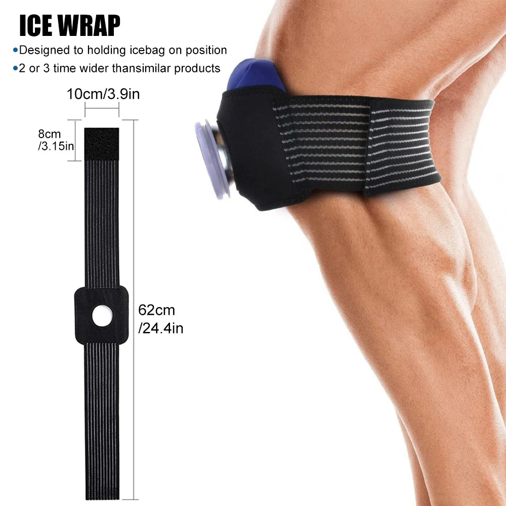 Professional Dual-Temperature Therapy Pack – Reusable Hot & Cold Ice Bag Bandage for Injury Relief