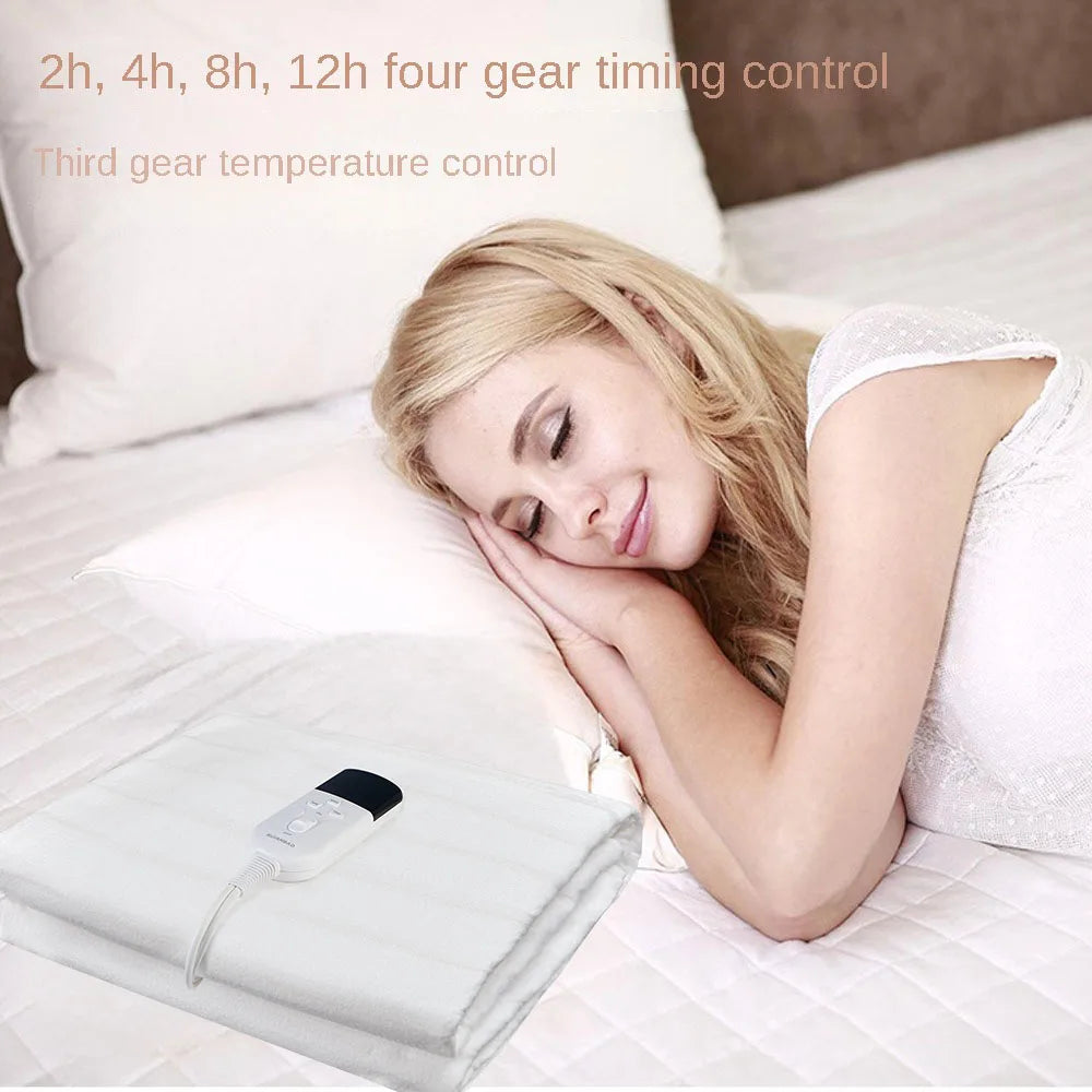 Premium Electric Heated Blanket – 150x80cm with Timer & 3 Adjustable Heating Levels for Cozy Winter Nights