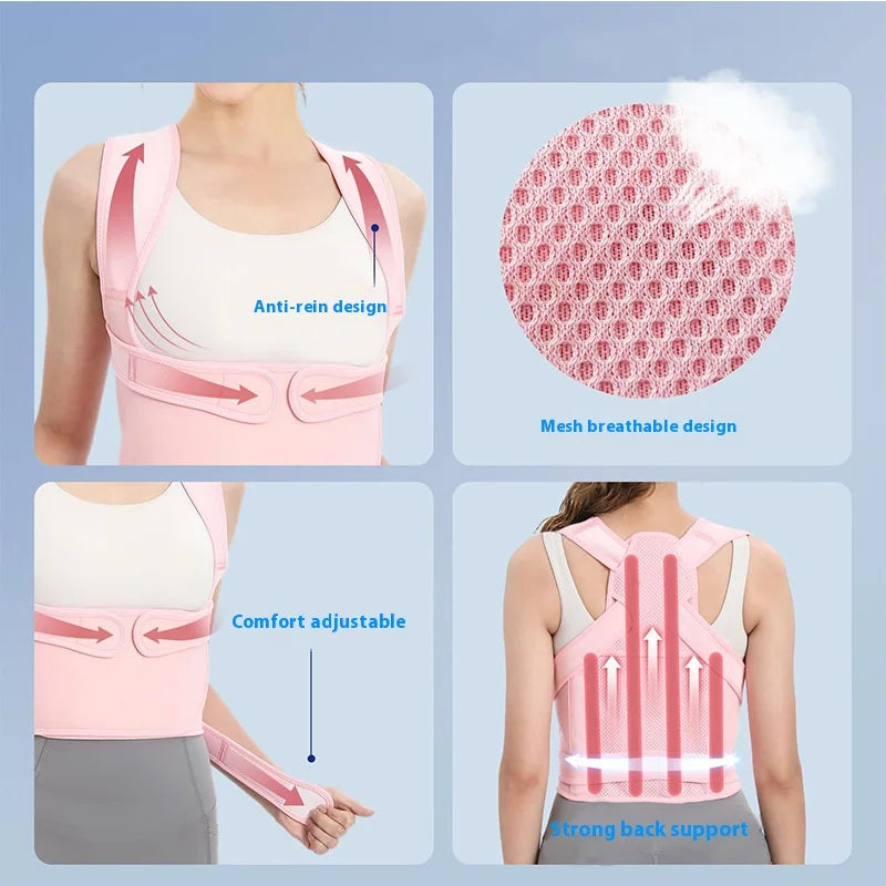 Adult Back Posture Corrector with Lumbar Pad Waist Support - HeabitLife