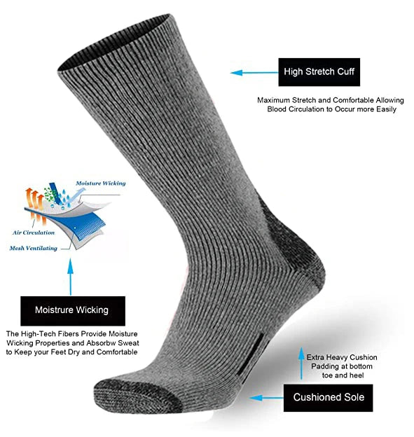 70% Merino Wool Hiking Socks – Ultimate Warmth & Comfort for Outdoor Adventures