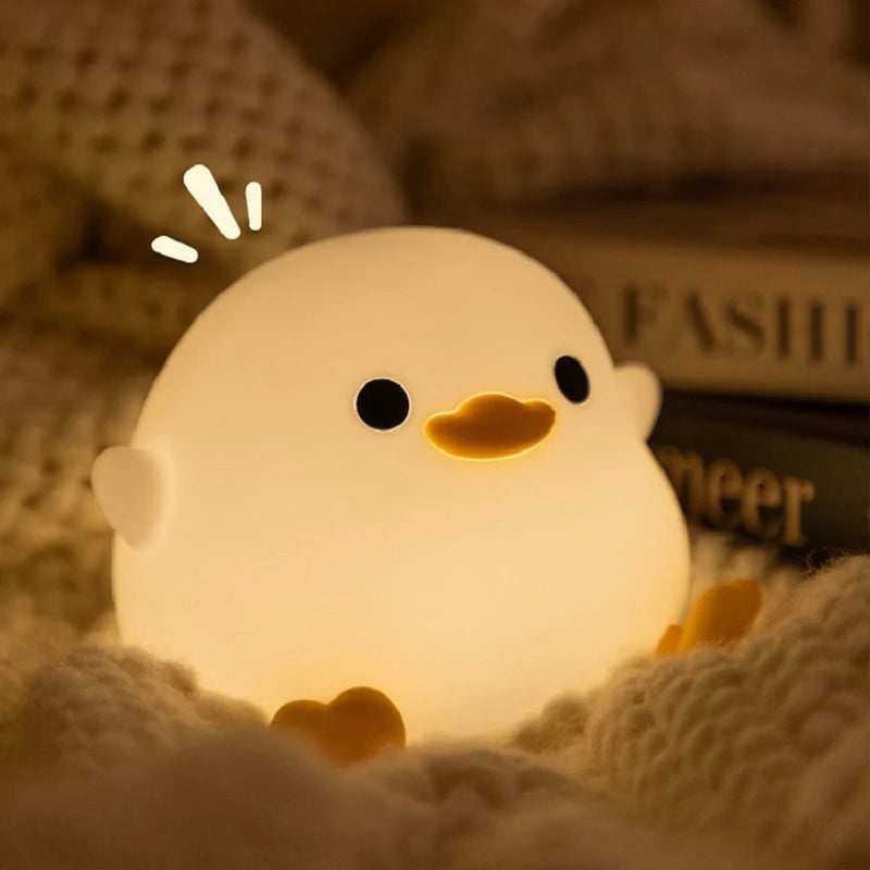 Doudou Duck Night Light - Children's Gift Soft Silicone Lamp - HeabitLife