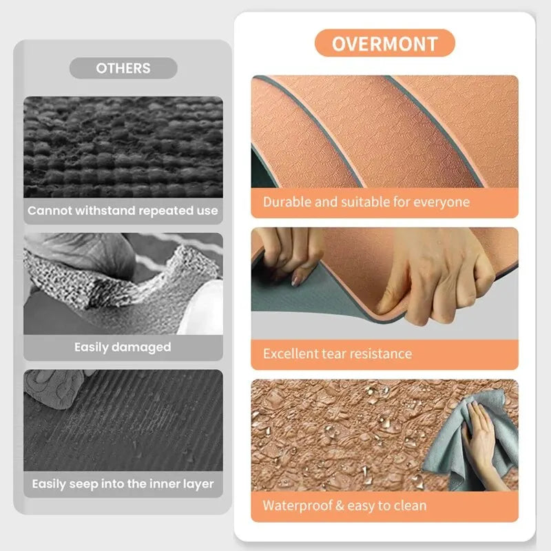 Eco-Friendly Non-Slip Yoga Mat with Carrying Strap and Bag - HeabitLife