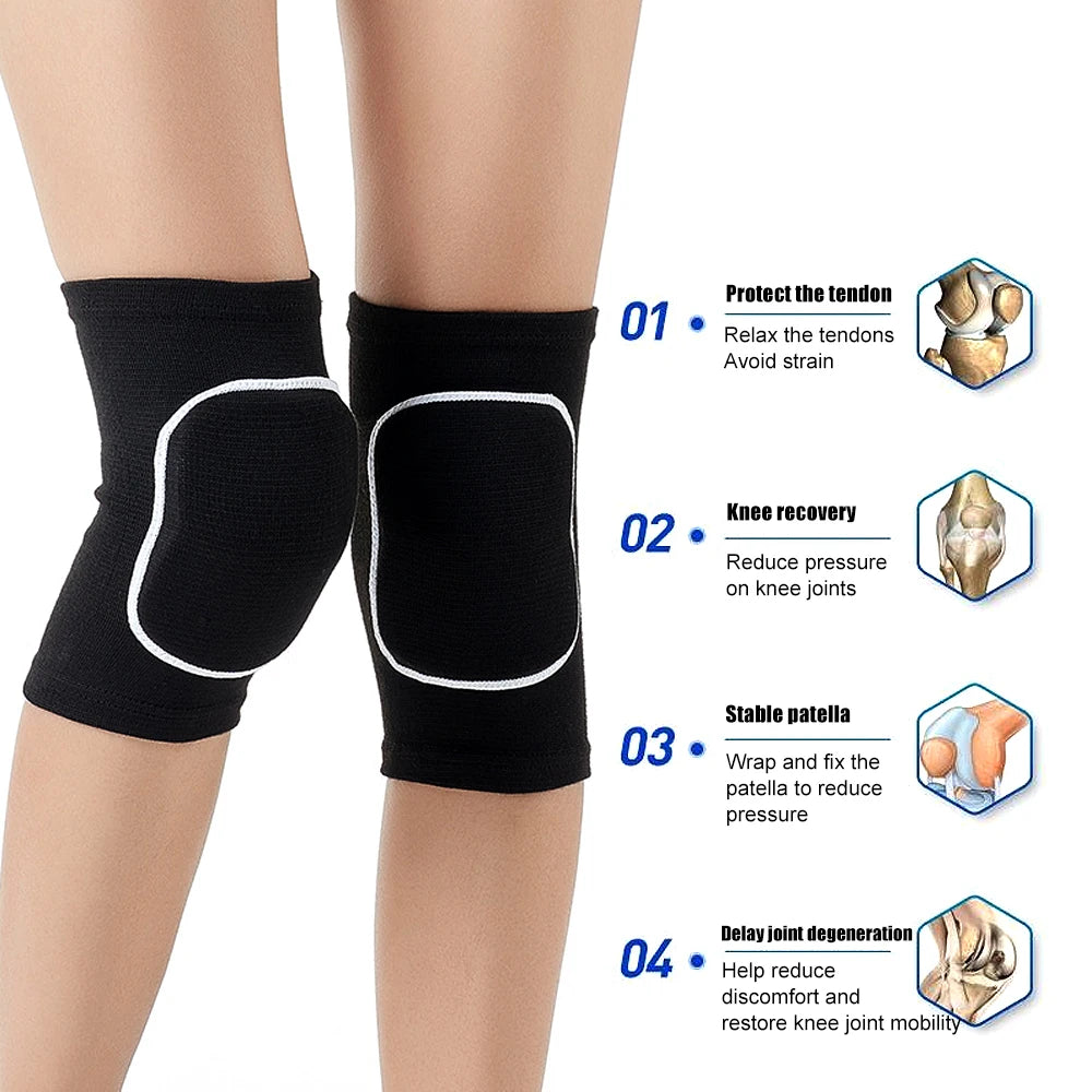 Volleyball Knee Pads – Lightweight & Breathable Protective Knee Brace for Sports, Dance & Workout