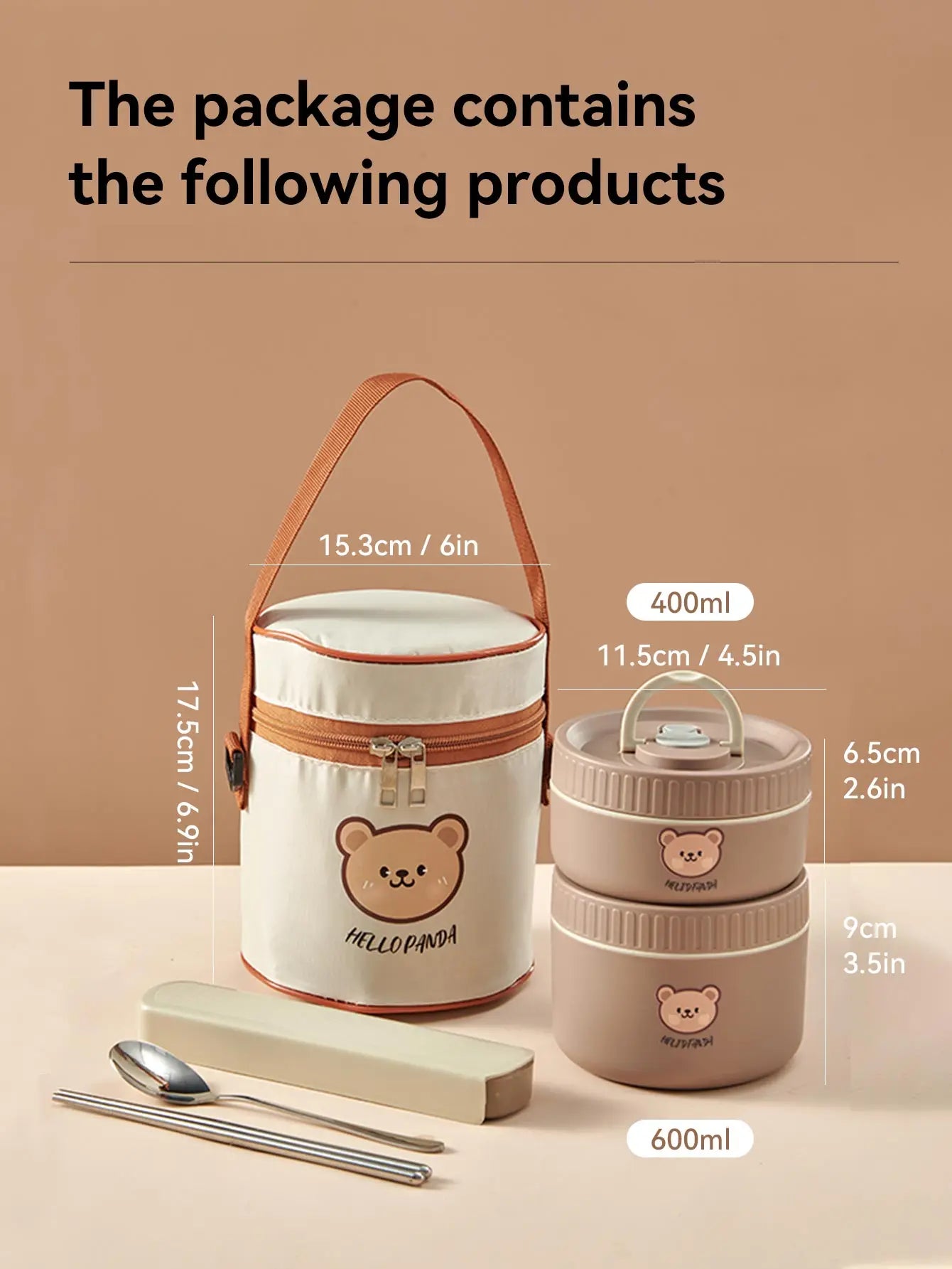 Stainless Steel Thermal Bento Lunch Box – Cute Insulated Food Container - HeabitLife