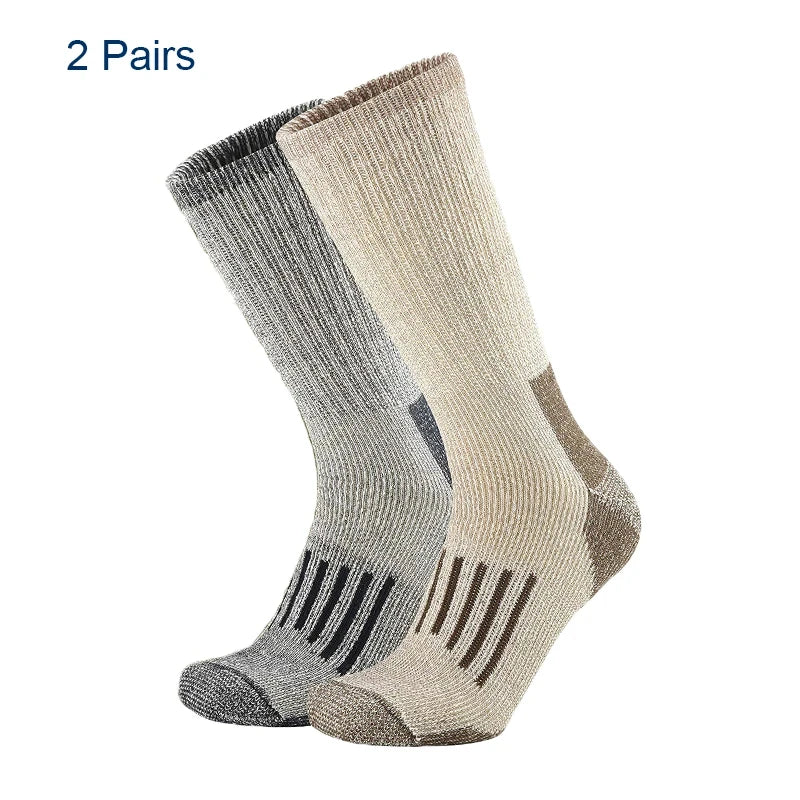 Thermal Crew Hiking Socks – Moisture-Wicking & Cushioned Comfort for Men and Women