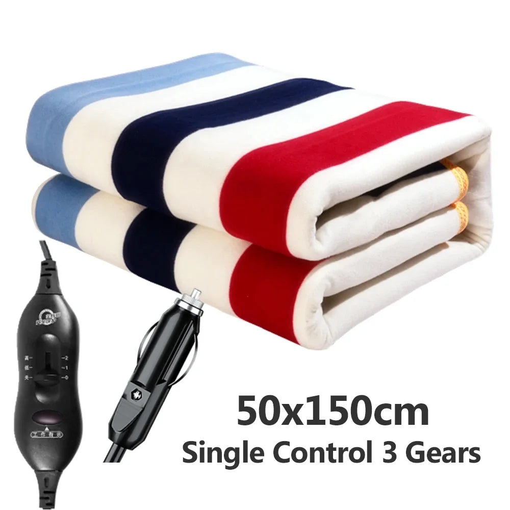 12V Car Electric Heated Blanket – Energy-Saving Warmth for Car, Truck & RV
