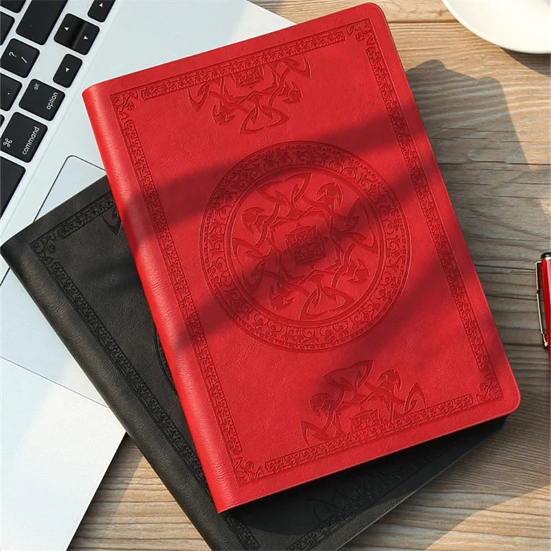 A5 Vintage PU Leather Notebook – Thickened Diary and Office Ledger - HeabitLife
