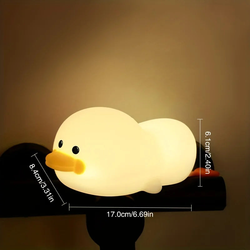 Doudou Duck Night Light - Children's Gift Soft Silicone Lamp - HeabitLife