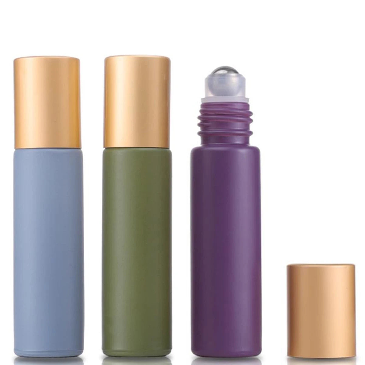 Morandi Glass Roll-On Bottles for Essential Oils and Perfume - HeabitLife