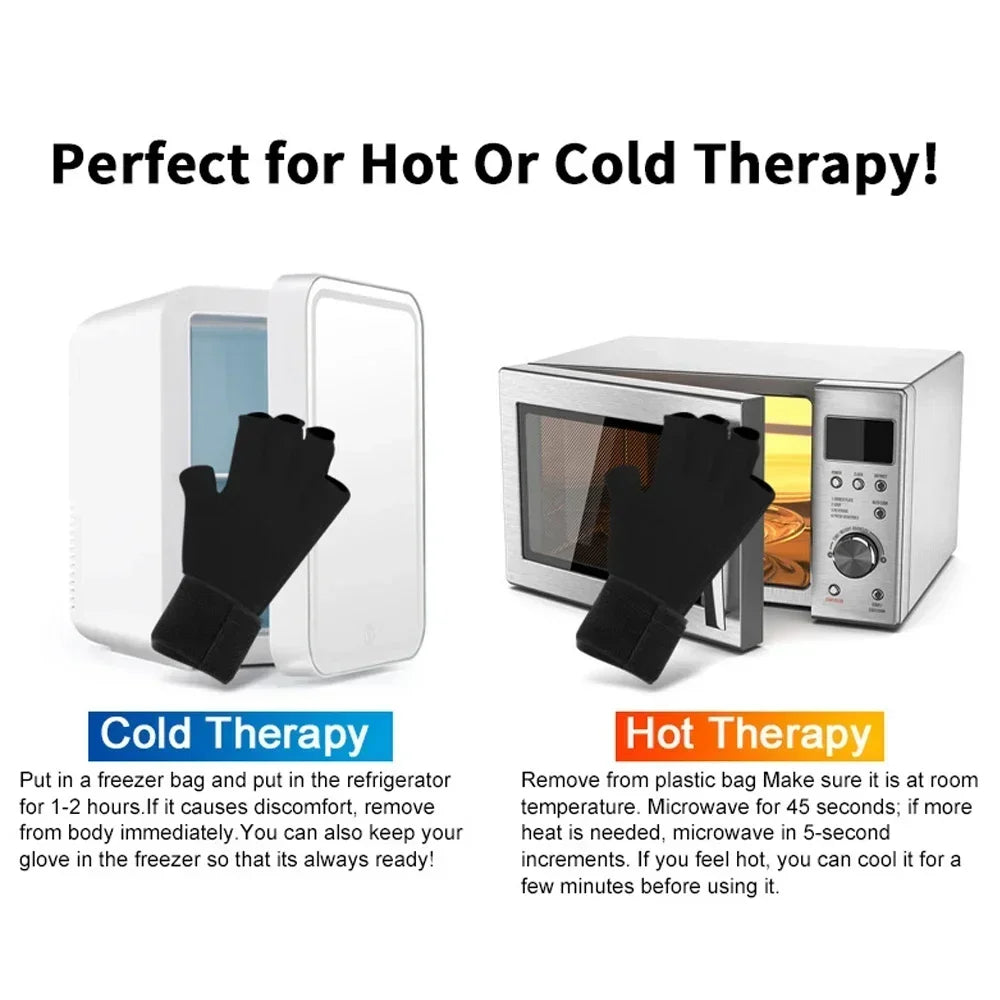 Advanced Arthritis Relief Ice Glove – Adjustable Finger & Wrist Compression for Hot & Cold Therapy