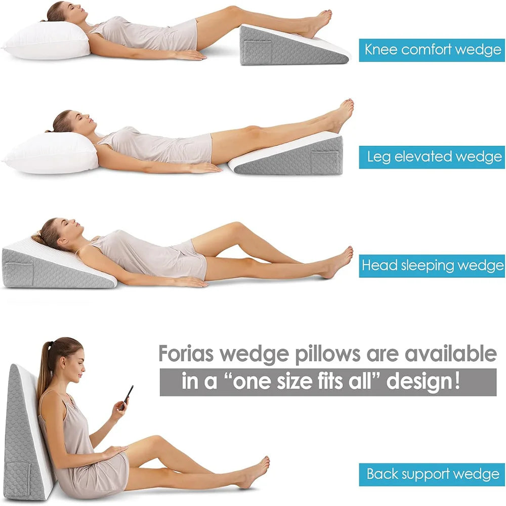 Acid Reflux Relief Bed Wedge Pillow - HeabitLife