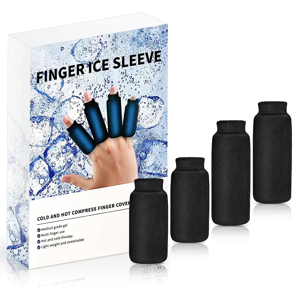Advanced Finger & Toe Therapy Sleeves – 4PCS Hot & Cold Gel Compression for Arthritis & Joint Pain Relief