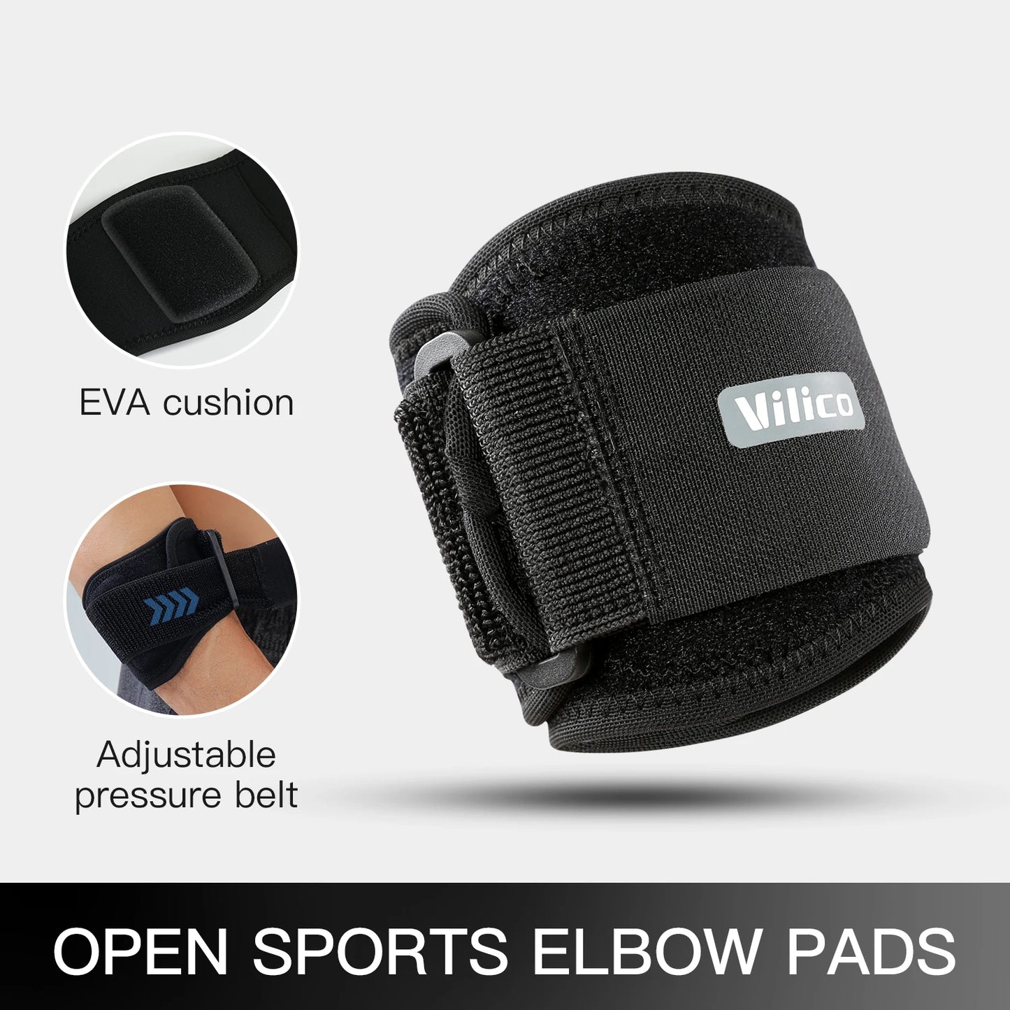 Advanced Adjustable Tennis Elbow Support – Compression Brace for Tennis & Golfer's Elbow Relief