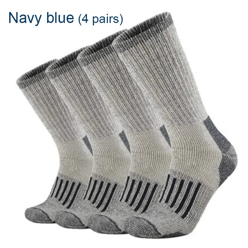 Thermal Crew Hiking Socks – Moisture-Wicking & Cushioned Comfort for Men and Women