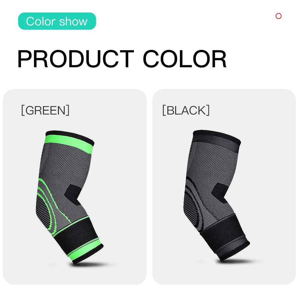 Elastic Elbow Support – Sports Compression Sleeve for Gym, Basketball & Fitness