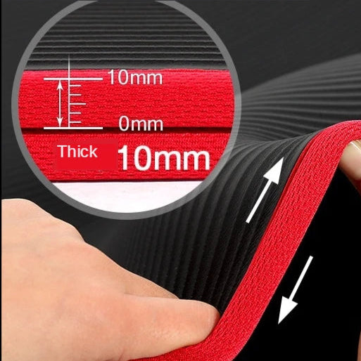 Extra Thick Non-Slip Yoga Mat with Bandage - 10MM - HeabitLife