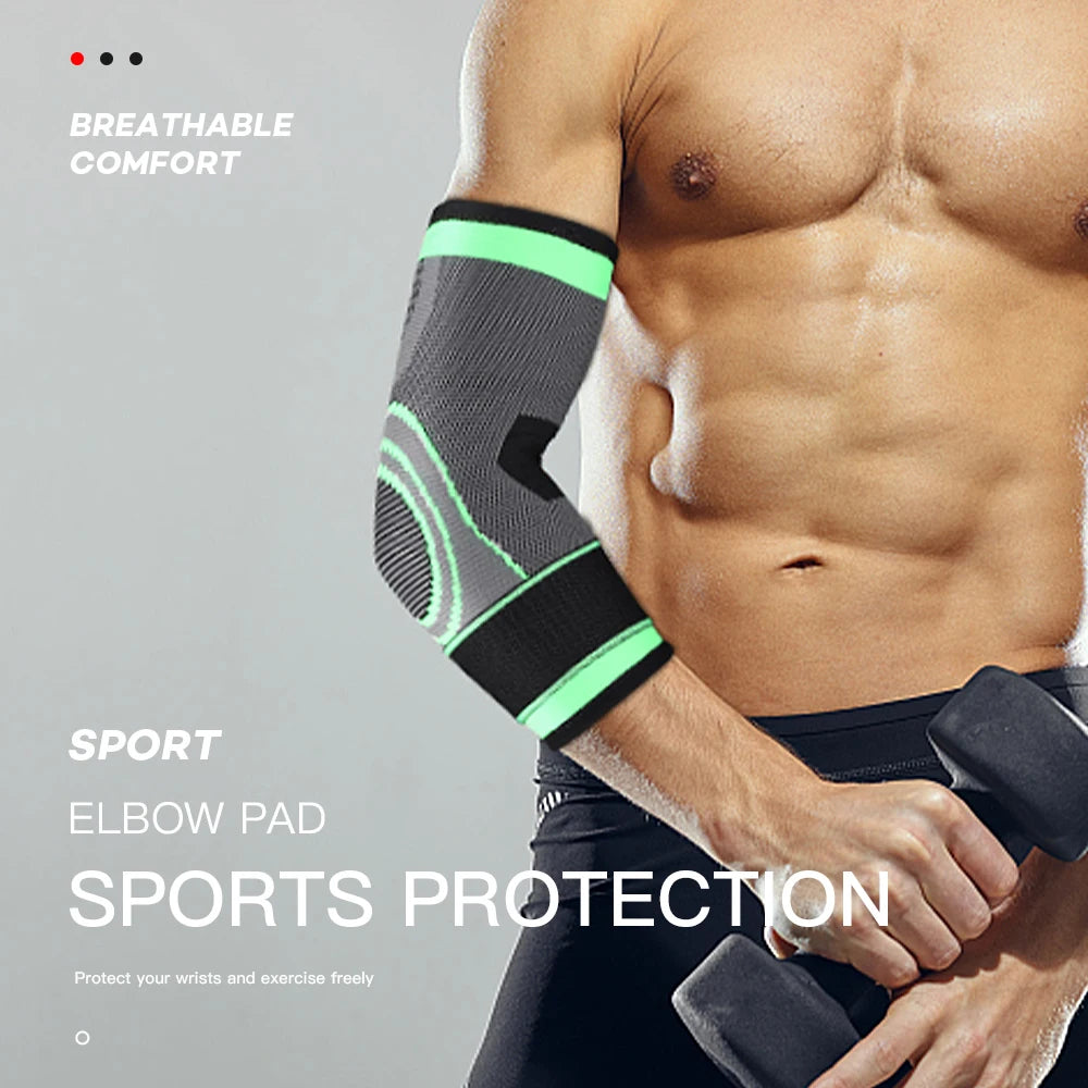Elastic Elbow Support – Sports Compression Sleeve for Gym, Basketball & Fitness